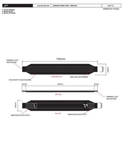 Откреночный ремень ZHIK 2021 ZhikGrip II Finn Back Strap - фото 35658
