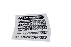 Наклейка Unifiber Sticker Sheet Black - фото 41571