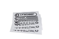 Наклейка Unifiber Sticker Sheet White - фото 41575