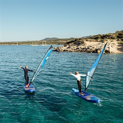 Доска SUP надувная компл. +парус Unifiber 23 Oxygen iWindSup SL 10'7" & Compact 5.5 Rig Paddle Leash - фото 48179