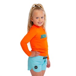 Гидромайка лайкр. дет. Jobe 24 Rash Guard Longsleeve Kids Fire Orange - фото 53210