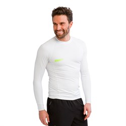 Гидромайка лайкр. муж. Jobe 25 Rash Guard Longsleeve Men White - фото 61487