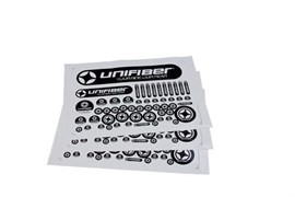 Наклейка Unifiber Sticker Sheet Black