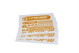 Наклейка Unifiber Sticker Sheet Orange