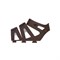 Крепление для вейка фиксаторы Jobe 16 EVO Skins Chocolate Brown (Pair) - фото 42044