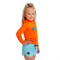 Гидромайка лайкр. дет. Jobe 24 Rash Guard Longsleeve Kids Fire Orange - фото 53210